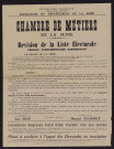 Chambre de métiers de la Seine : révision de la liste électorale, période complémentaire d'inscription,