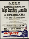 Rallye touristique automobile avec gymkhana,