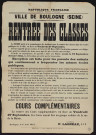 Rentrée des classes ,