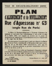 Fixation des alignements et du nivellement de l'élargissement à 20 m. de la rue Yves-Kermen entre l'avenue du Général-Leclerc (RN 10) et la rue du Vieux-Pont-de-Sèvres,