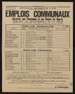 Emplois communaux réservés aux pensionnés et aux veuves de guerre habitant le département de la Seine, Recrutement à Boulogne-Billancourt d'une femme de service.