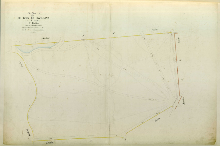 Section A dite du Bois de Boulogne, 2ème feuille