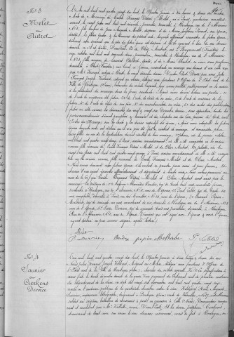 Mariage, enregistrement : Registre de 1898