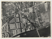 Boulogne-Billancourt, vues aériennes : Pont d'Issy, Boulevard de la République, Avenue Pierre Grenier, Rue Emile Duclaux, Rue du Point du Jour, Quai du Point du Jour, Rue du Fief, Rue des Peupliers, Cimetière Billancourt