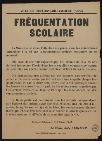 Contrôle de la fréquentation scolaire,