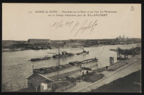 110 - Bords de Seine: panorama sur la Seine et sur Issy les Moulineaux vers le champ d'Avignon.