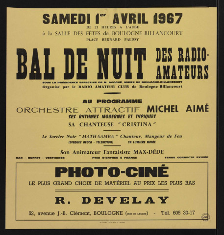 Bal de nuit des radio-amateurs,