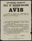 Avis [d'échange avec M. Lemoine pour construction d'un bâtiment devant servir au tirage au sort, à la révision, aux fêtes, etc.,