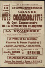 Grande fête commémorative du cent cinquantenaire de la Révolution française ,