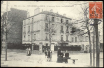 254 - Boulogne-sur-Seine - L'ancienne Mairie, rue Montmorency, Boulogne-Billancourt . rue de Montmorency . - façade et côté gauche de l'ancienne mairie