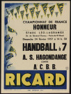 Handball à 7, championnat de France honneur : AS Hagondange contre ACBB,