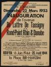 Inauguration de l'avenue de Lattre-de-Tassigny et du rond-point Rhin-et-Danube (ex chaussée du Pont et rond-point de la Reine),