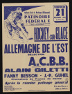 Hockey sur glace, Allemagne de l'Est [contre] ACBB,