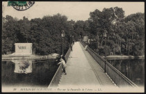 Boulogne-sur-Seine: vue sur la passerelle de l'Avre (s.d.).