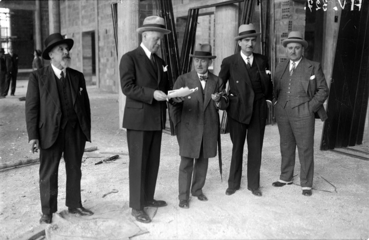 Nouvel hôtel de ville, visite des travaux