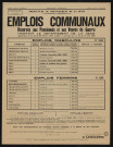 Emplois communaux réservés aux pensionnés et aux veuves de guerre habitant le département de la Seine, Recrutement à Boulogne-Billancourt d'une femme de service-berceuse de crèche.