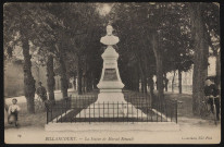 29 - Billancourt - La statue de Marcel Renault, Boulogne-Billancourt . avenue Emile Zola . - Monument de Marcel Renault et perspective