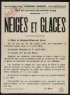 Neiges et glaces,