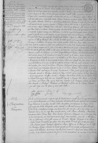 Mariage, enregistrement : Registre de 1897