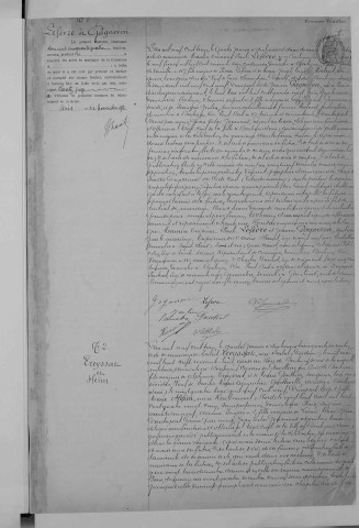 Mariage, enregistrement : Registre de 1913