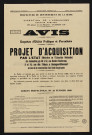 Projet d'acquisition par l'Etat (ministère de l'Education nationale) des immeubles sis 46 à 52 rue Denfert-Rochereau, 8 et 14 rue des Tilleuls à Boulogne-Billancourt en vue de la construction d'un lycée de garçons,