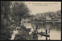 1436 - Billancourt - Les bords de Seine vue prise de l'île Seguin (s.d.).