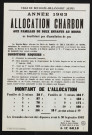 Allocation charbon aux familles de deux enfants au moins ne bénéficiant pas d'installation de gaz,