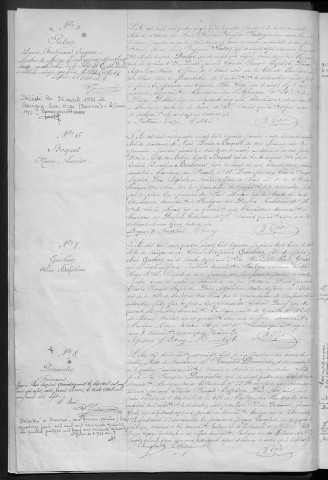 Naissance, enregistrement : Registre de 1888