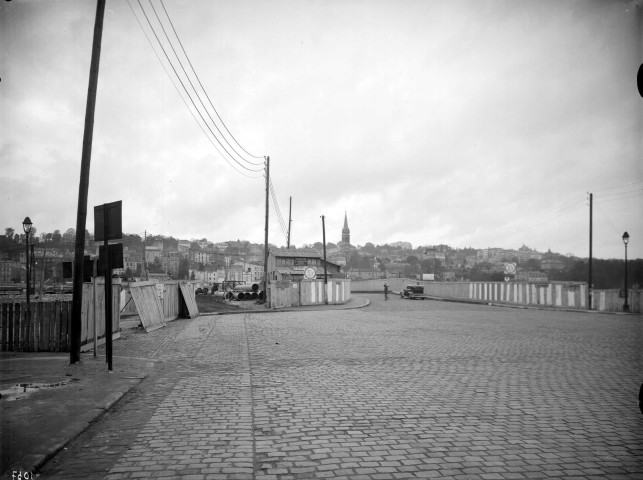 Travaux du pont de Saint-Cloud