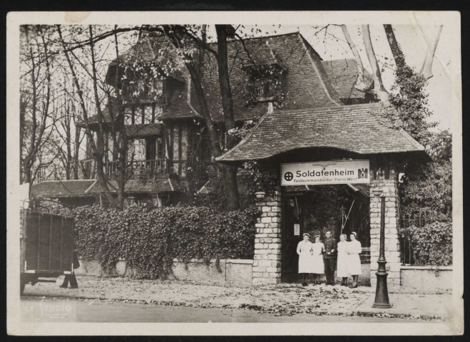 Soldatenheim - Boulogne-Billancourt: réquisition Allemande Hôtel le select (s.d.).