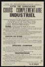 Avis de concours de cours complémentaire industriel,