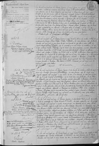 Naissance, enregistrement : Registre de 1901