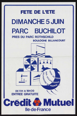 Fête de l'été dimanche 5 juin parc Buchillot,