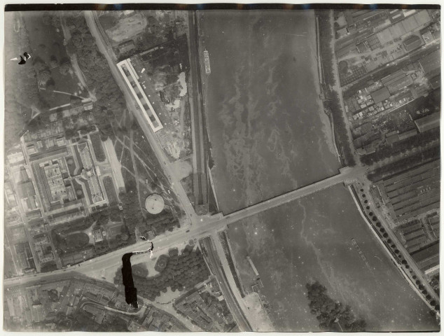 Boulogne-Billancourt, vues aériennes : Pont de Sèvres, Quai Alphonse Le Gallo, Quai Georges Gorse, Avenue du Général Leclerc, Commune de Sèvres