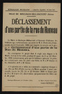 Déclassement d'une partie de la rue du Hameau,