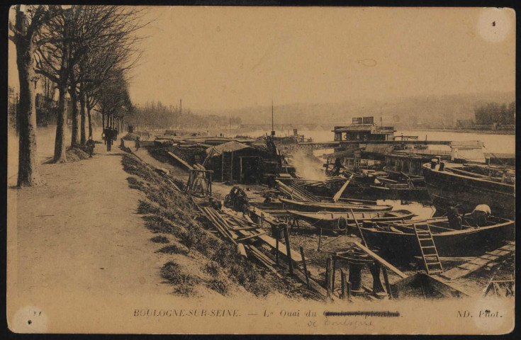 Boulogne-sur-Seine. - Le quai du Quatre Septembre (s.d.).