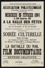 Association philotechnique : soirée culturelle La Bataille du rail, film documentaire,