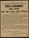 Déclassement d'une partie de la rue du Fief,