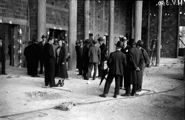 Nouvel hôtel de ville, visite des travaux