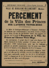 Percement de la Villa des Princes sur l'avenue Victor-Hugo,