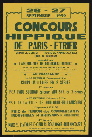 Concours hippique de Paris-Etrier,