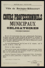 Cours professionnels municipaux obligatoires,