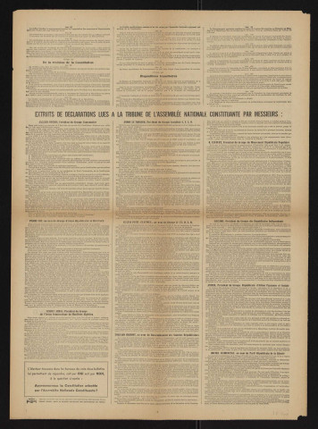 Constitution de la République française : des institutions de la République,