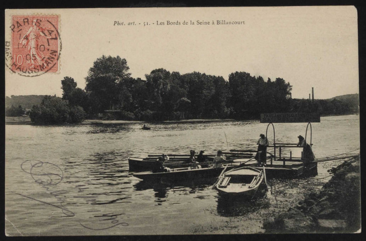 51- Les bords de la Seine à Billancourt.