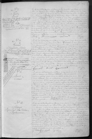 Naissance, enregistrement : Registre de 1891