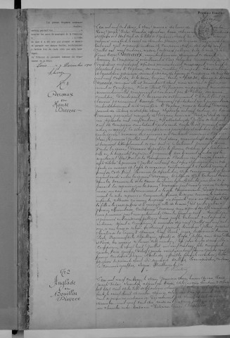 Mariage, enregistrement : Registre de 1912