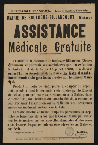 Assistance médicale gratuite ééêé,