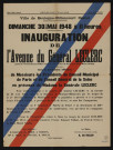 Inauguration de l'avenue du général Leclerc,