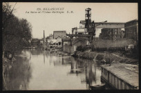 128 - Billancourt - La Seine et l'Usine électrique, Boulogne-Billancourt . quartier de Billancourt . - Usine électrique, perspective