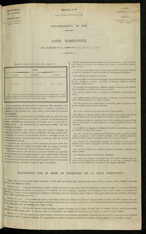 1926, tome 1 (rue des Abondances - 3 rue Fessart)